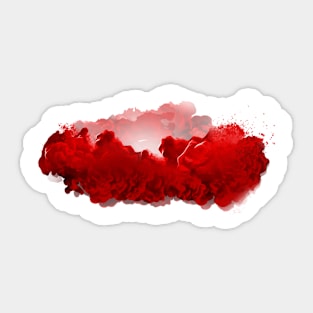 Red Smoke Sticker